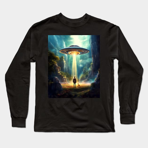 Where are we going? Long Sleeve T-Shirt by ArtFactoryAI